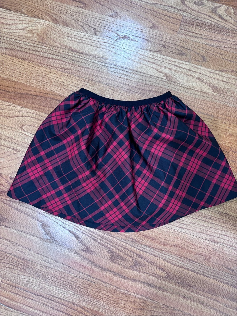 Polo Ralph Lauren Red and Black Plaid Elastic-Waist Girl’s Skirt 6